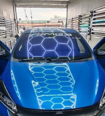 Car with Chameleon Tint installed